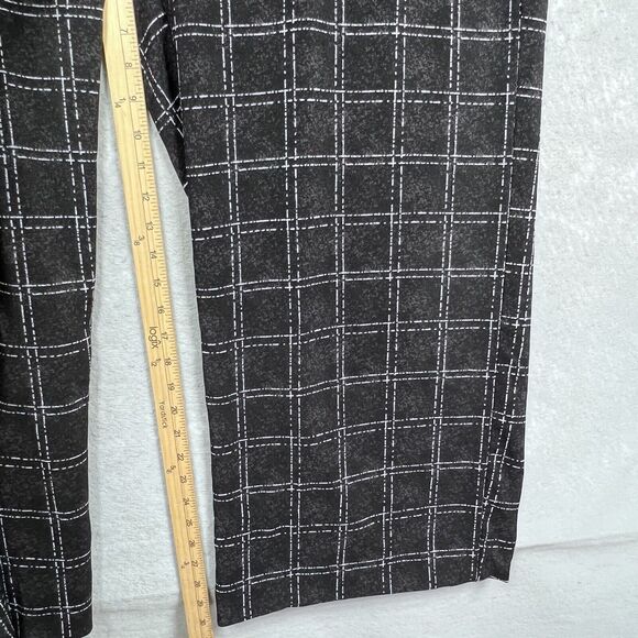 Torrid Pants Womens Size 18 Black White Plaid Flat Wide Crepe Ink Dot Pockets - Picture 6 of 10